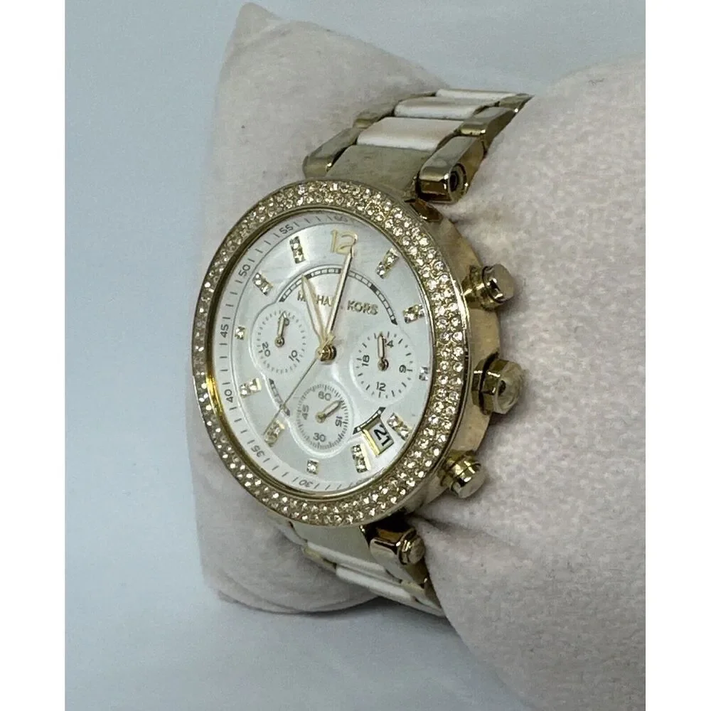 Michael Kors Parker MK5865 Women Stainless Steel Analog Dial Quartz Watch HME434